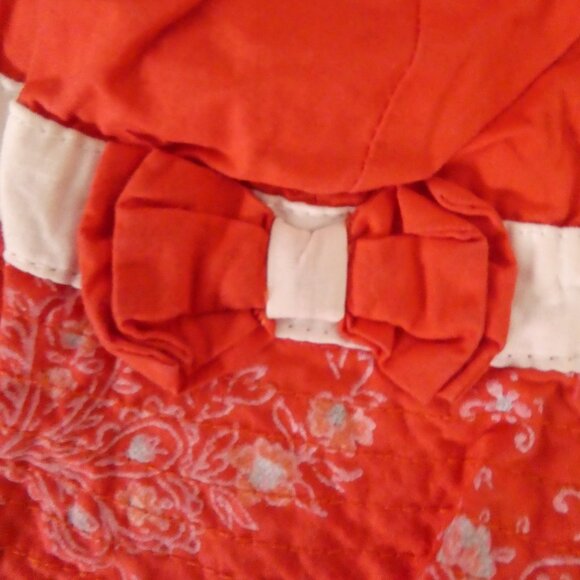 BABY GAP | 6-12 months | Red Floral Bucket Hat with Bow - Picture 3 of 11